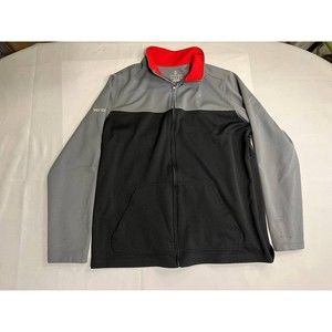 Lands End Top Womens Verizon L Black / Red / Gray Jacket